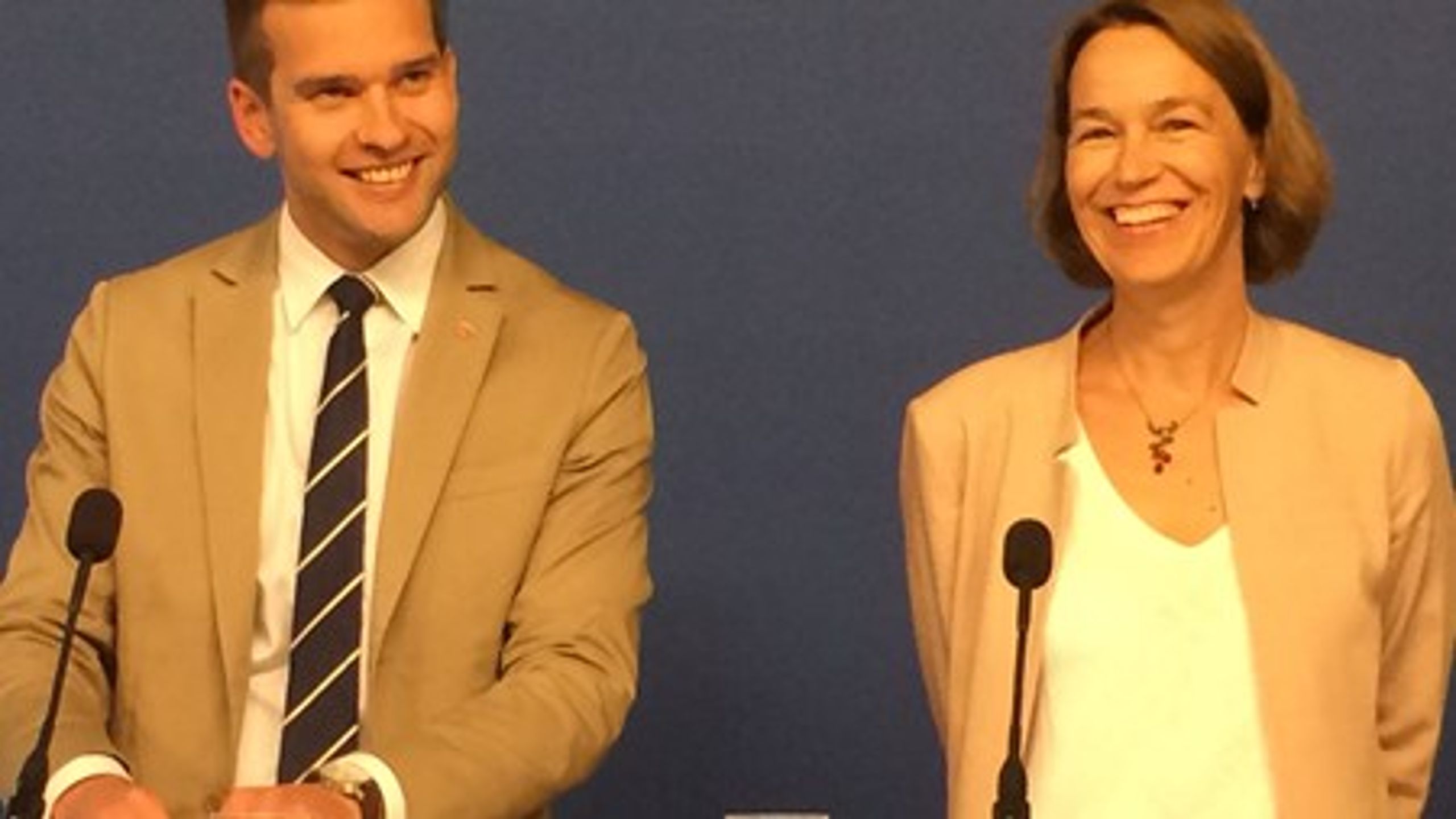 Sjukvårdsminister Gabriel Wikström (S) presenterade på torsdagen den blivande generaldirektören för Socialstyrelsen, Olivia Wigzell.