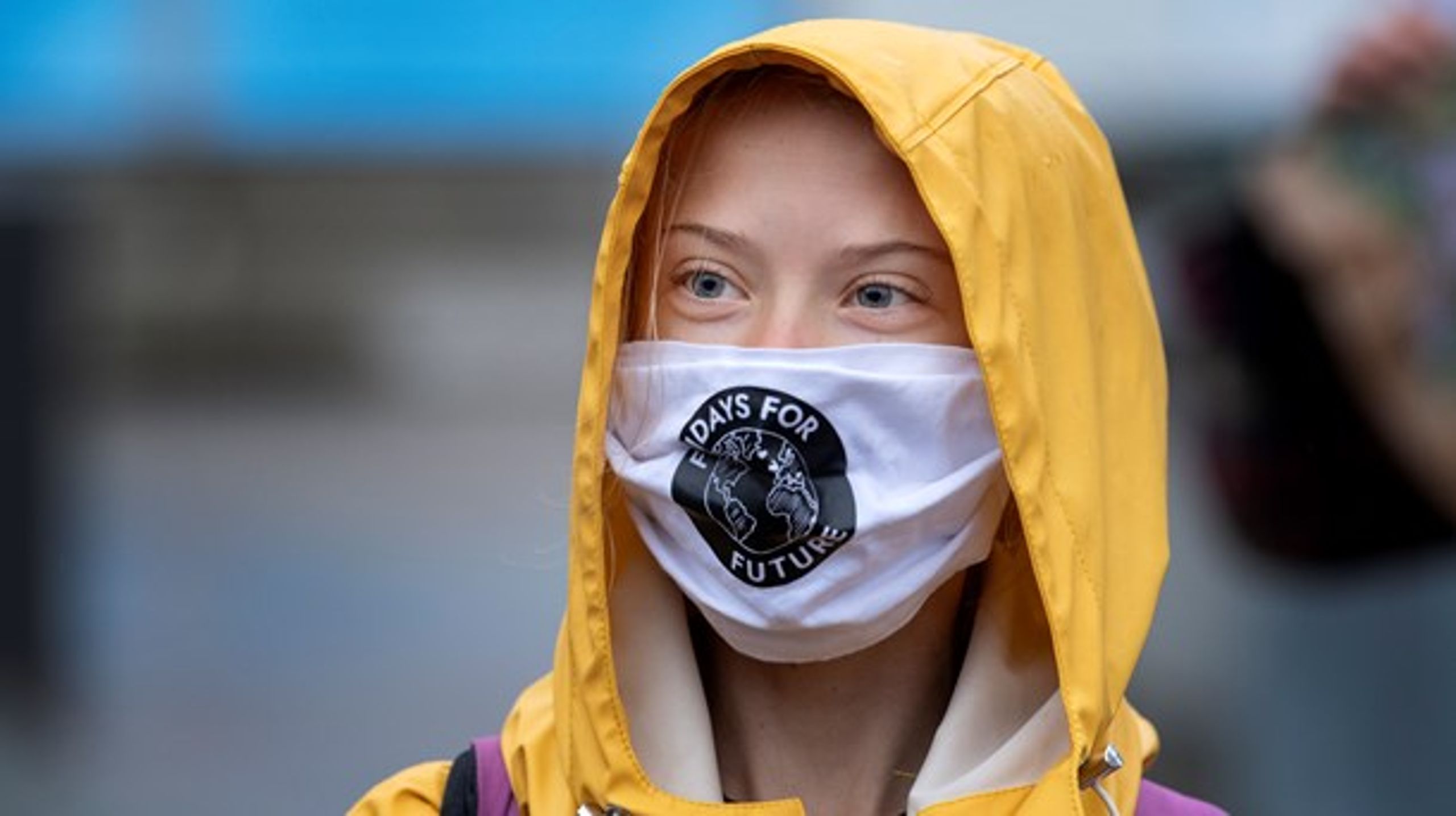 Miljöaktivisten Greta Thunberg deltar i en manifestation med Fridays for future på Mynttorget i Stockholm. I december ska hon ta över DN för en dag.