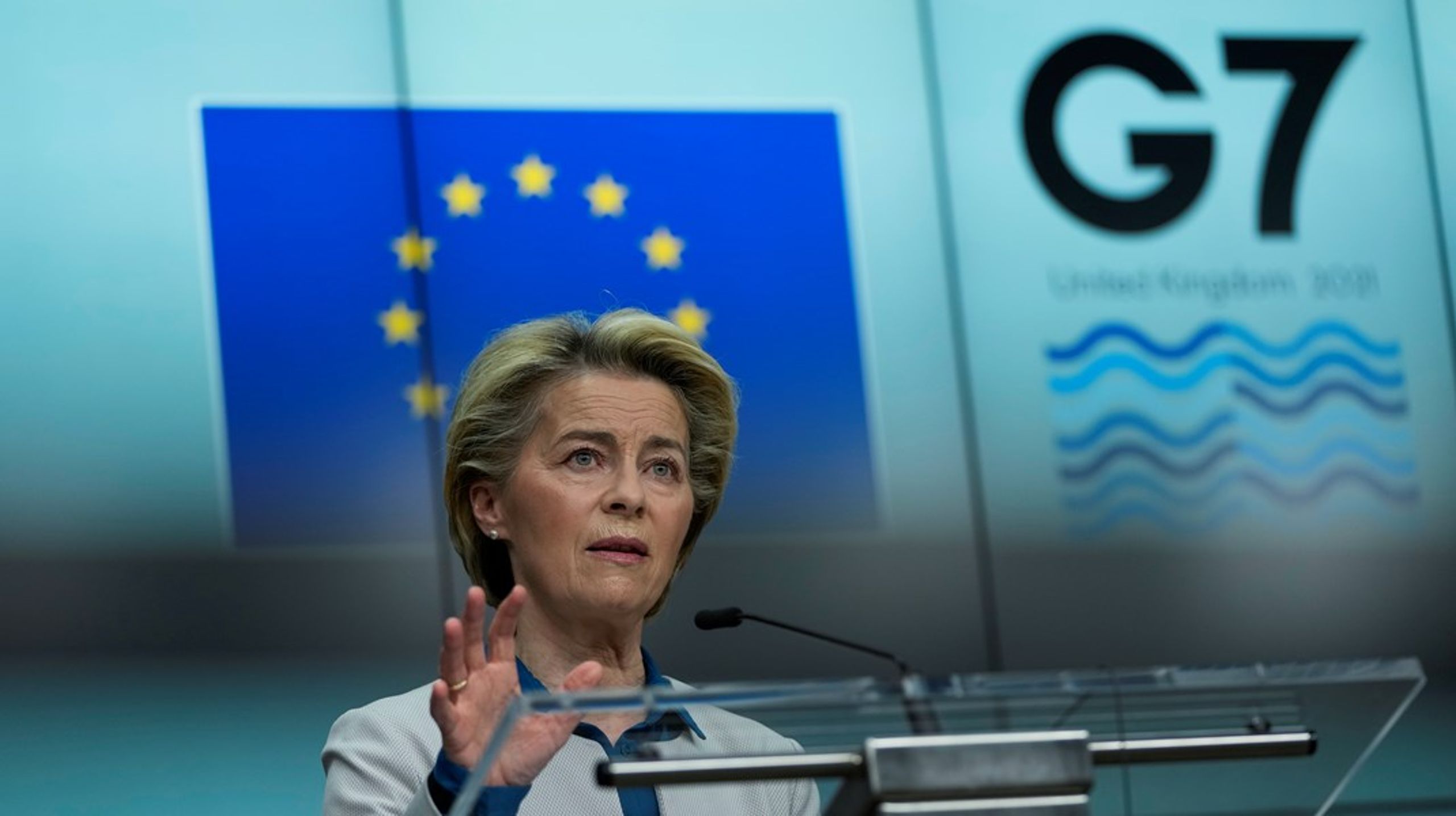 EU-kommissionens ordförande Ursula von der Leyen och Europeiska rådets ordförande Charles Michel deltar på G7-mötet som hålls i engelska Cornwall.&nbsp;