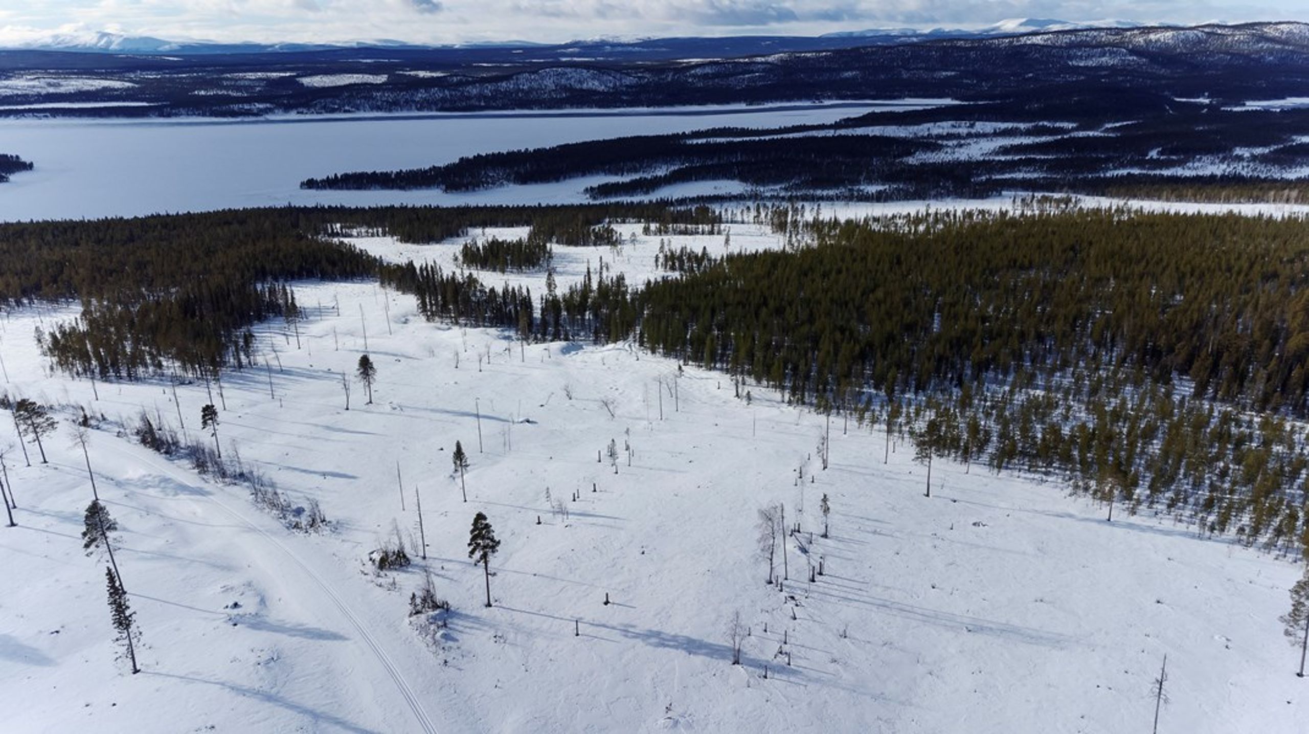 &nbsp;Området där guvan i Kallak är planerad att ligga.