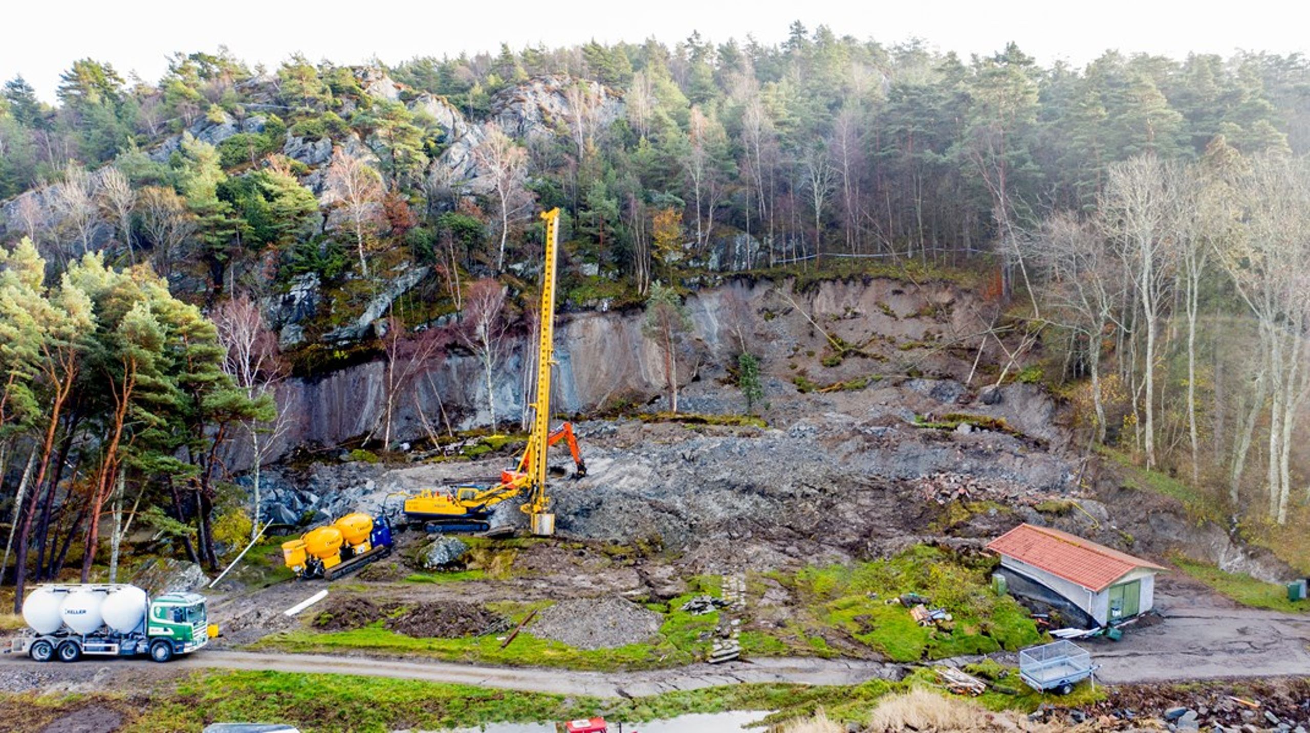 Området kring Göta älv pekas ut, tillsammans med deltat norr om Vänern, som de områden som riskerar flest jordskred och ras framöver. <br>