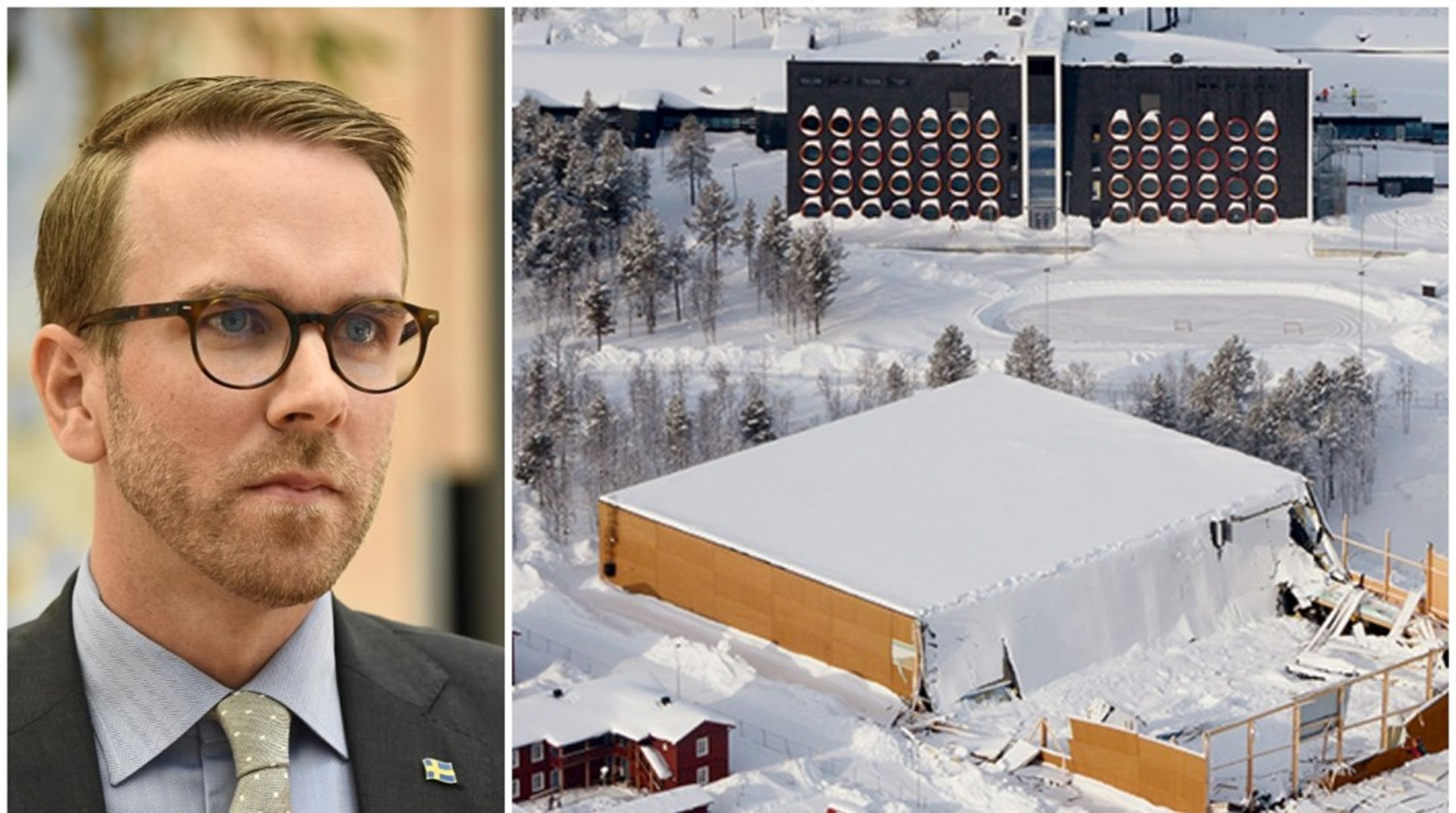 Det var 2020 som taket till&nbsp;Tarfalahallen rasade in. Två personer fanns i byggnaden, men ingen av dem kom till skada. ”Jag kommer nu att sätta mig in i utredningens resultat och analysera de åtgärder som föreslås”, sa infrastruktur- och bostadsminister Andreas Carlson angående utredningen som nu föreslår flera regeländringar för att täppa de säkerhetsluckor som ligger till grund för olyckan.&nbsp;<br><br><br>