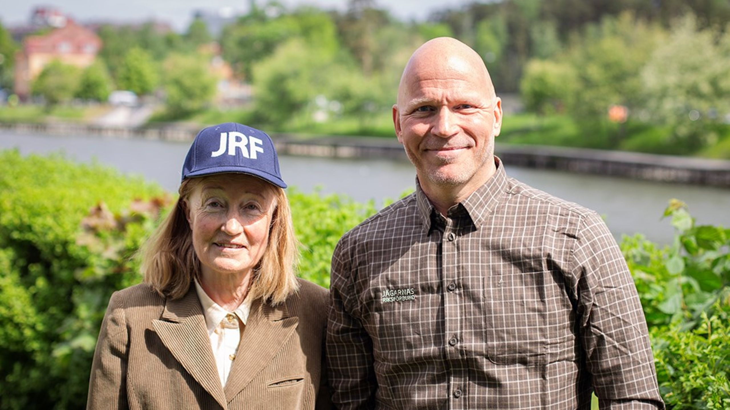 JRF:s förbundsordförande Solveig Larsson och den tillträdande generalsekreteraren Anders Lindström.