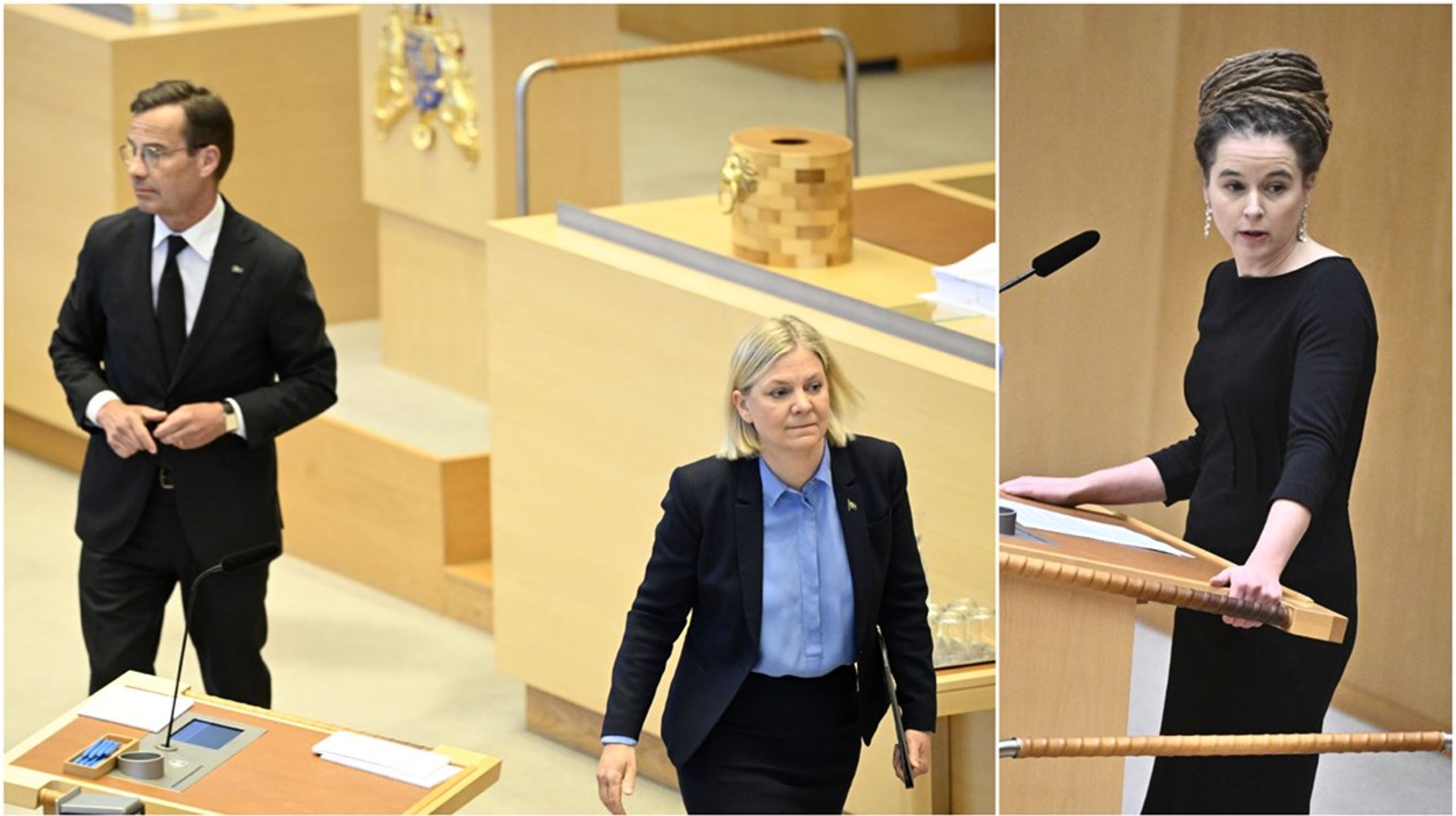 Efter TV4:s avslöjande av SD:s anonyma konton pressas statsminister Ulf Kristersson av S-ledaren Magdalena Andersson och&nbsp;Miljöpartiets nyvalda språkrör Amanda Lind som gör debut i onsdagens partiledardebatt.
