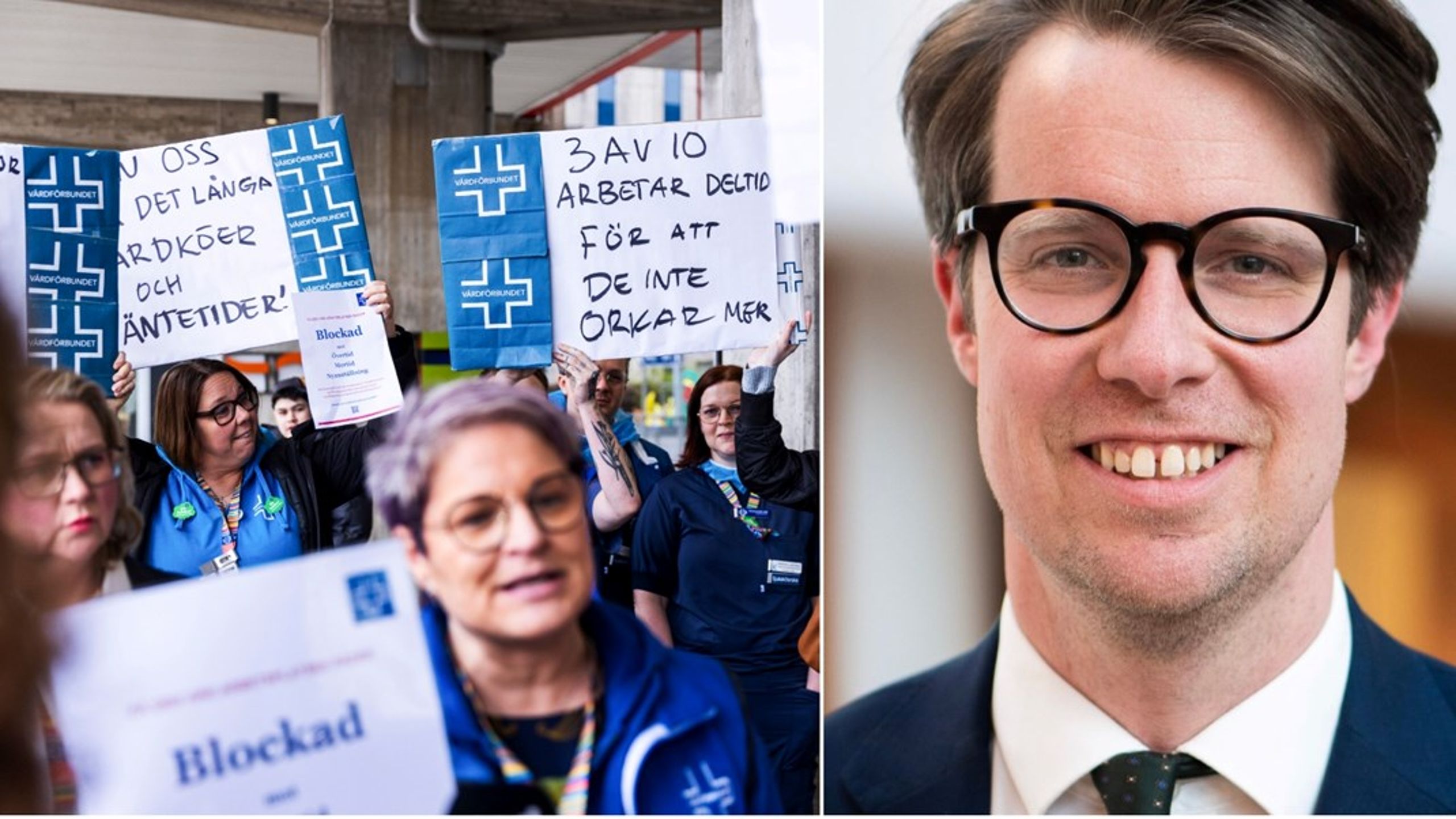 ”När chefläkare varnar för akut fara för liv måste vi tänka om kring möjligheten att få andra svårt sjuka patienters rätt till liv som strejkvapen”, skriver Gustaf Drougge på tankesmedjan Synaps.