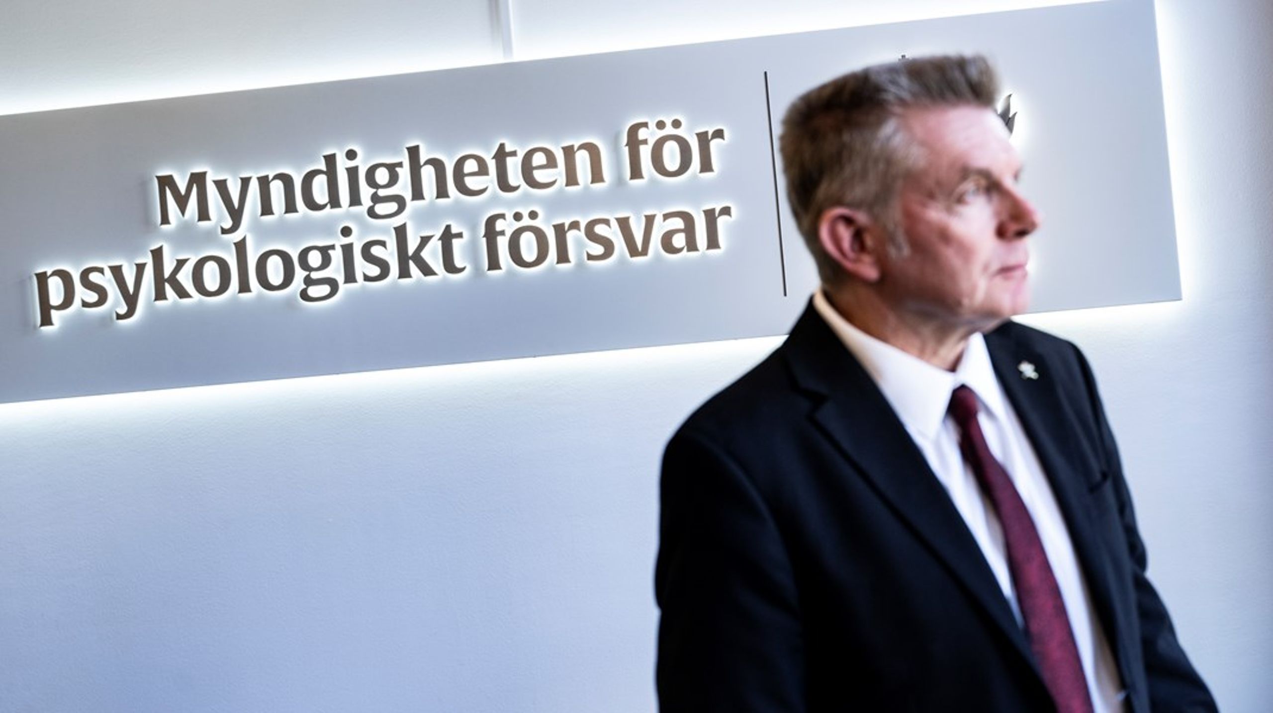 Magnus Hjort är generaldirektör för Myndigheten för psykologiskt försvar.
