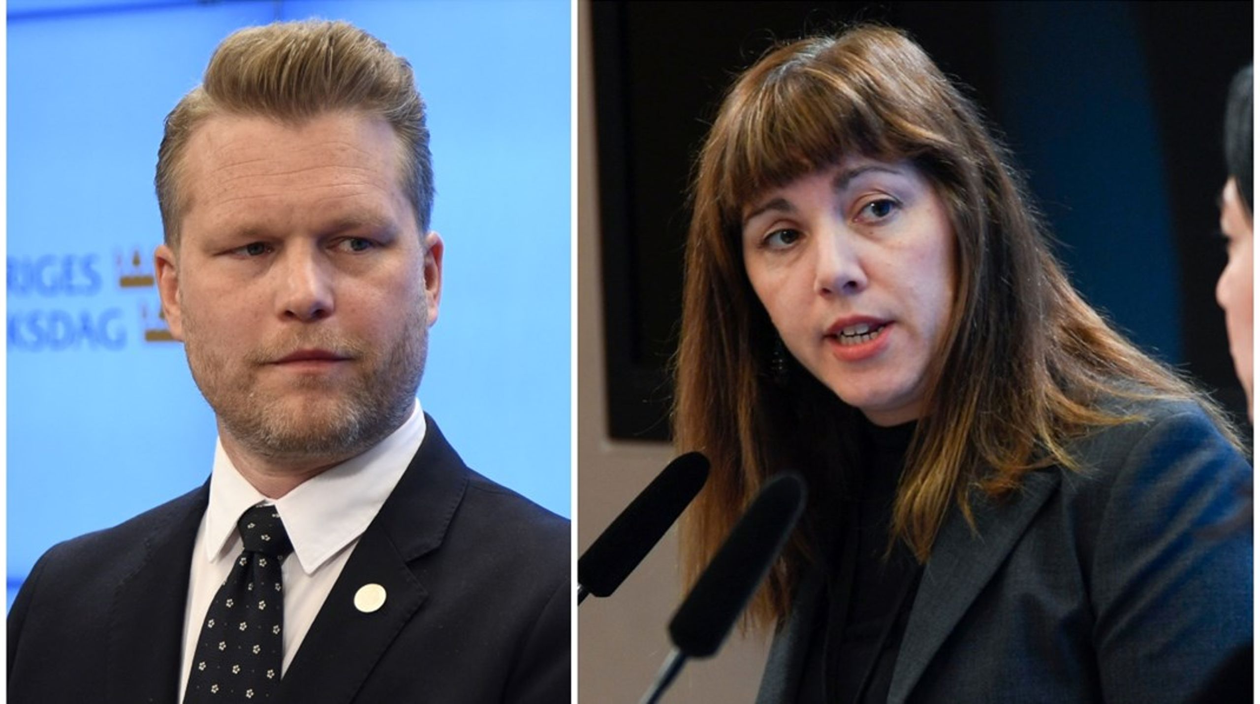 Alexander Christiansson (SD) och Vasiliki Tsouplaki (V) är överens om att utredaren Christer Nylander har gjort ett gediget arbete.<br>