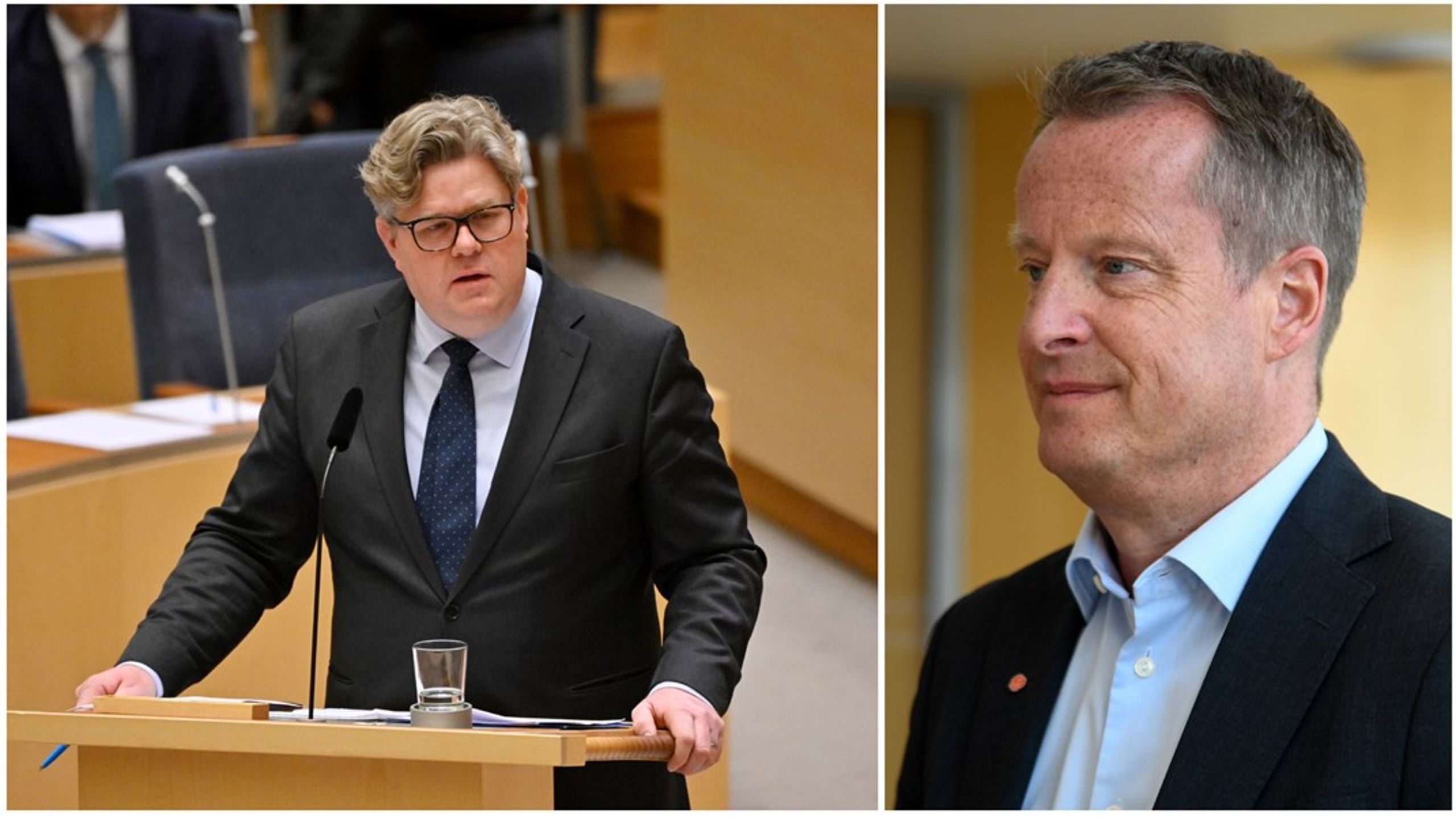 Debatten med bland andra justitieminister Gunnar Strömmer (M) och Socialdemokraternas Anders Ygeman&nbsp;inleddes klockan 11 på måndagsförmiddagen.