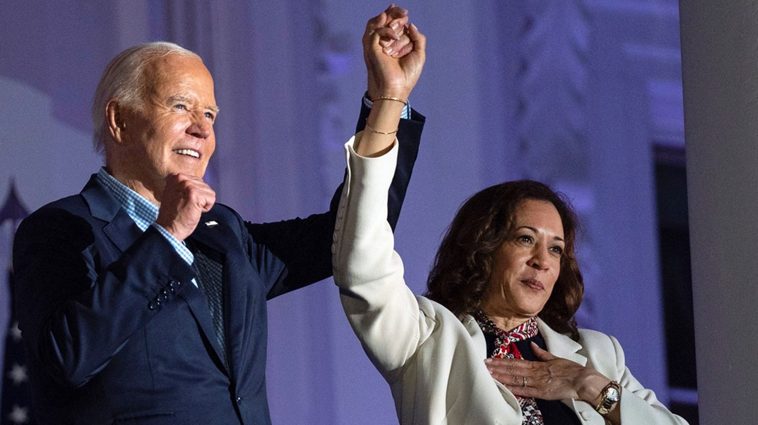 Joe Biden, 81, och&nbsp;Kamala&nbsp;Harris, 59.&nbsp;