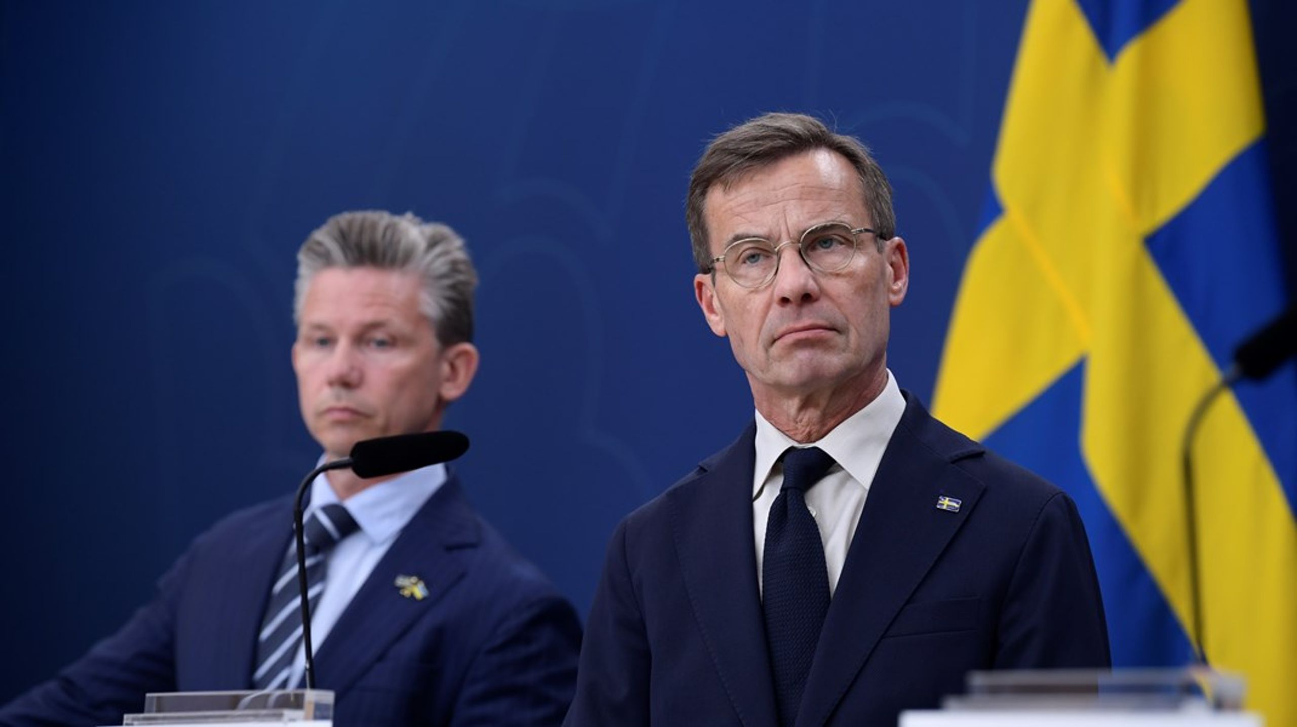 Är klimatförändringarna ett existentiellt hot mot mänskligheten eller ej? Försvarsminister Pål Jonson (M) och statsminister Ulf Kristersson (M)&nbsp;säger ja.&nbsp;