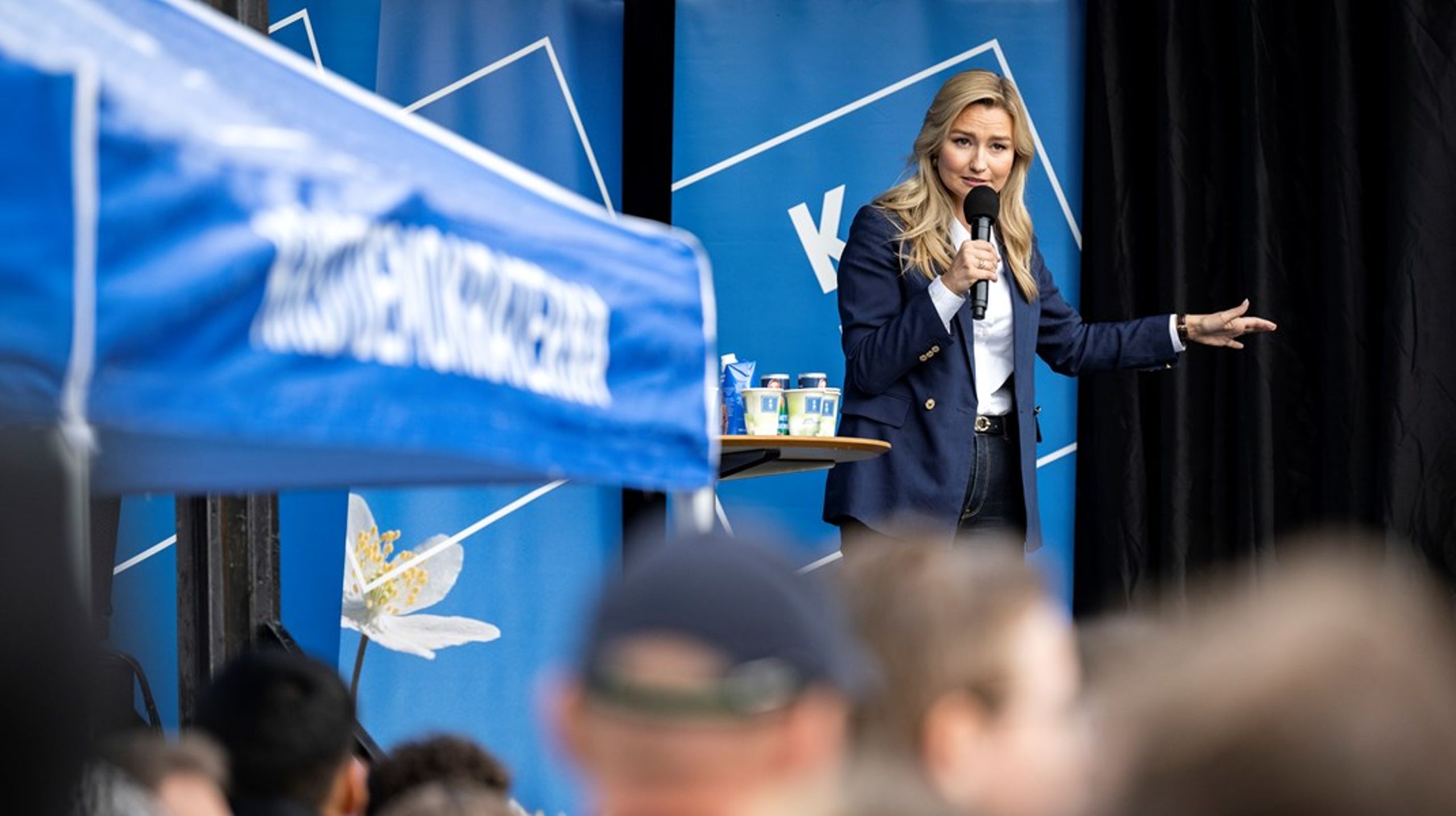 Kristdemokraternas partiledare Ebba Busch dagen innan valdagen i september 2022.