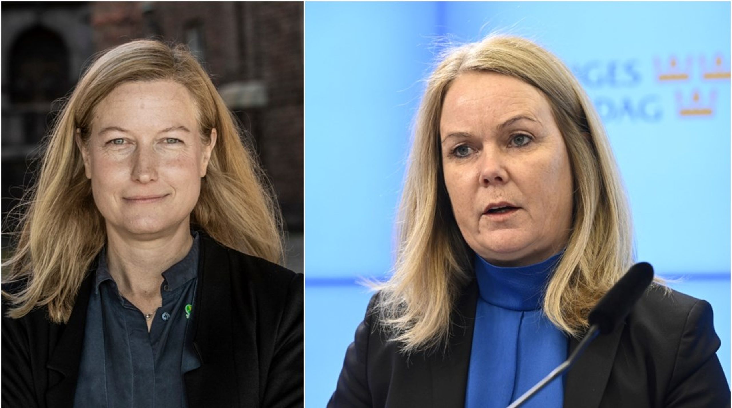 Katarina Luhr (MP) och Jennie Nilsson (S)