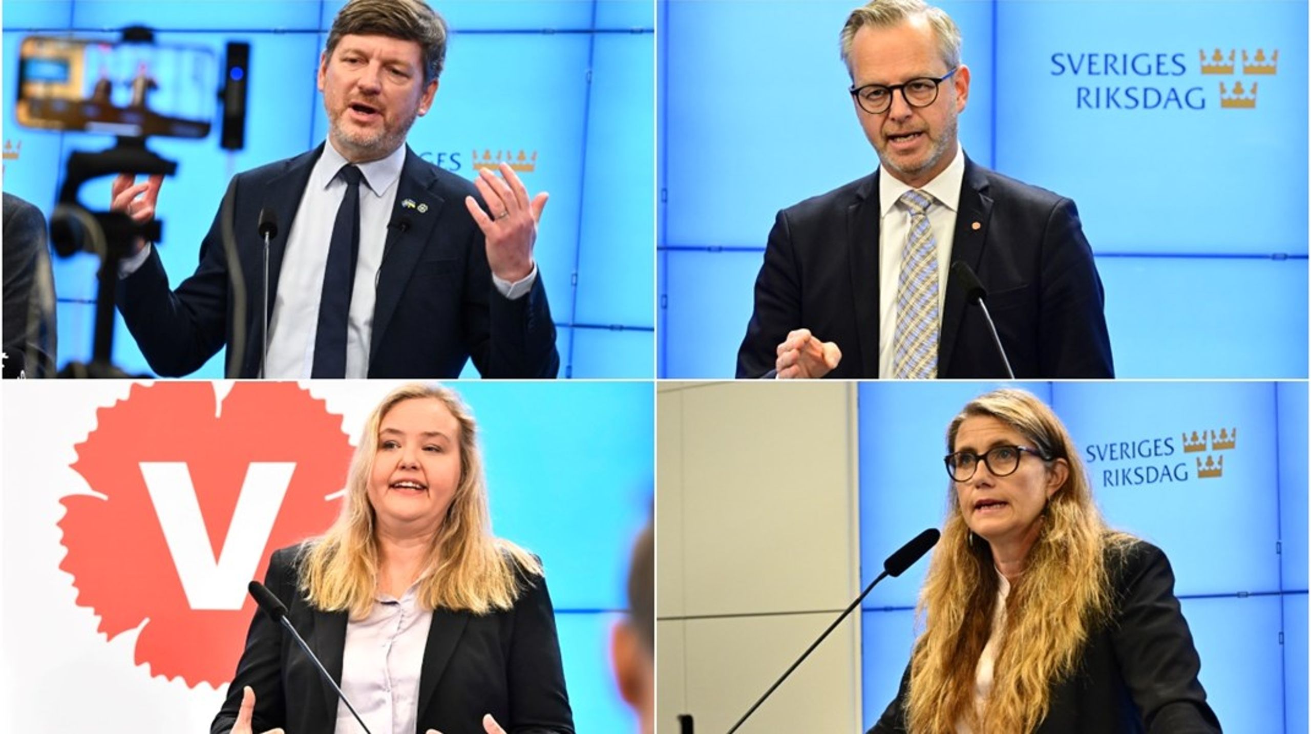 Mikael Damberg (S), Martin Ådahl (C), Ida Gabrielsson (V) och Janine Alm Ericson (MP) har lagt fram sina partiers budgetmotioner. Mest medel på utgiftsområdet för bostäder och byggande vill Miljöpartiet lägga.&nbsp;