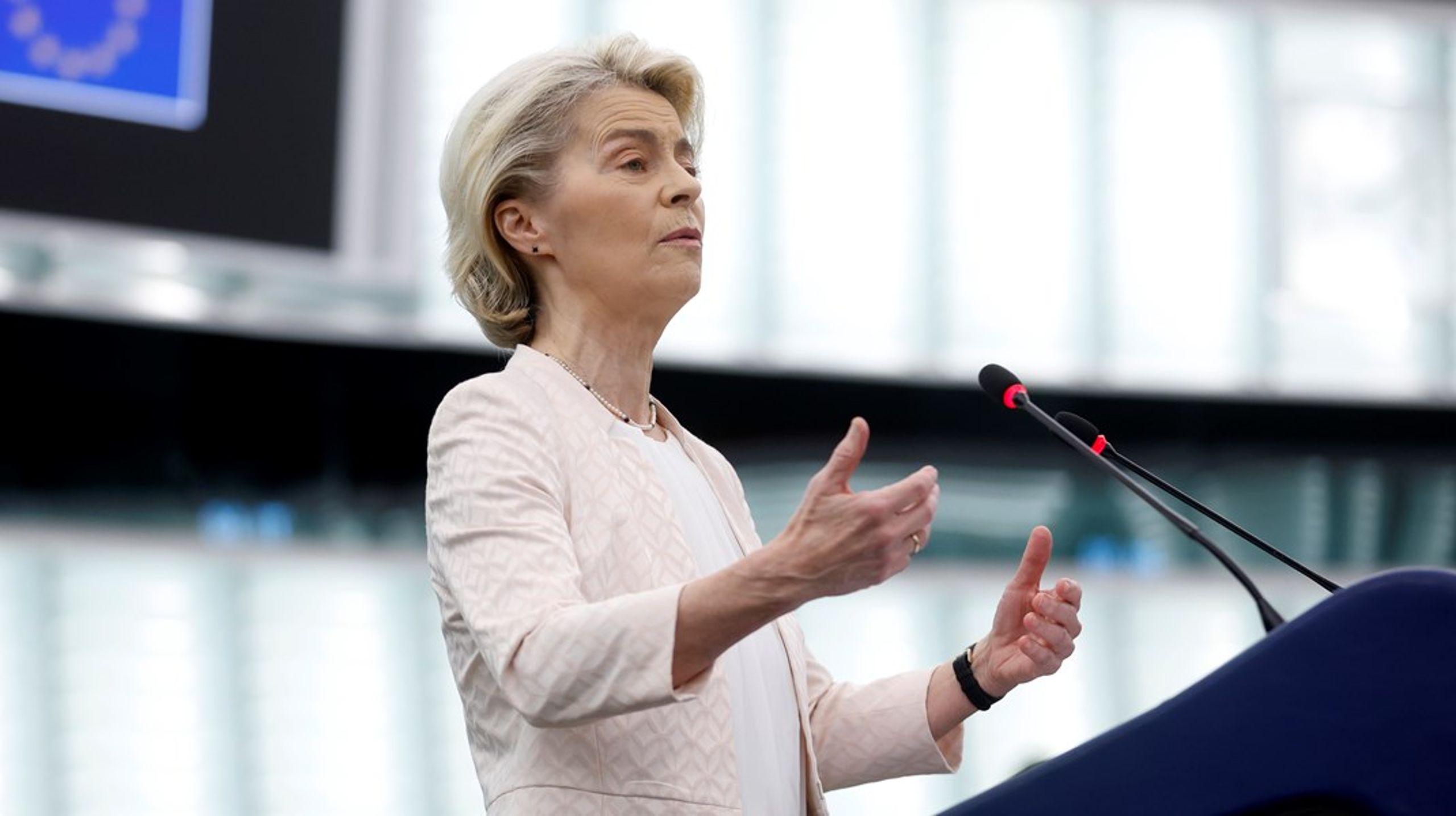 EU-kommissionens ordförande Ursula von der Leyen var under sex år tysk försvarsminister.