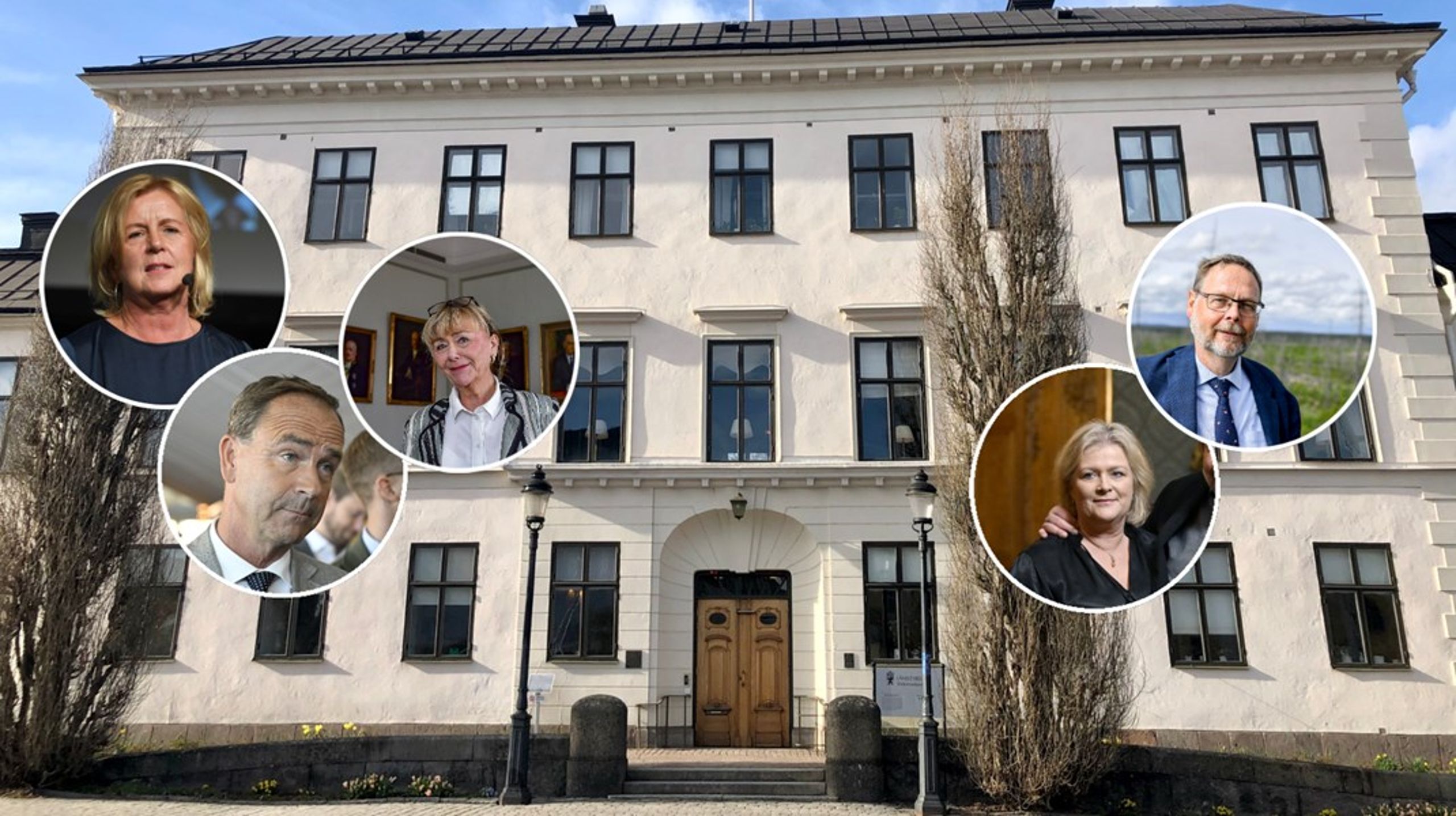 Fem landshövdingar har inte folkbokfört sig på länsresidensen, där de har boplikt.