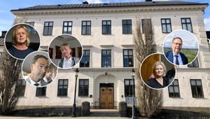 Fem landshövdingar skrivna utanför länet