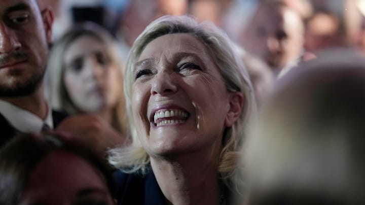 Le Pens parti störst: ”Behöver absolut majoritet”
